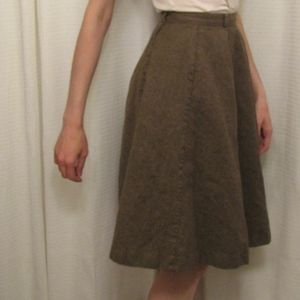 Vintage Wool Fall Winter Skirt